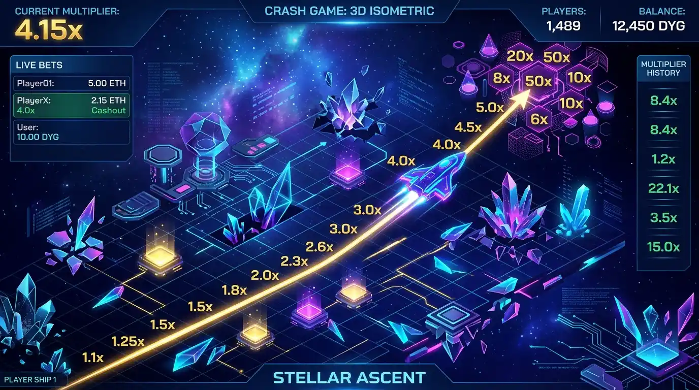 DYG Hybrid Crash Game Design Interface